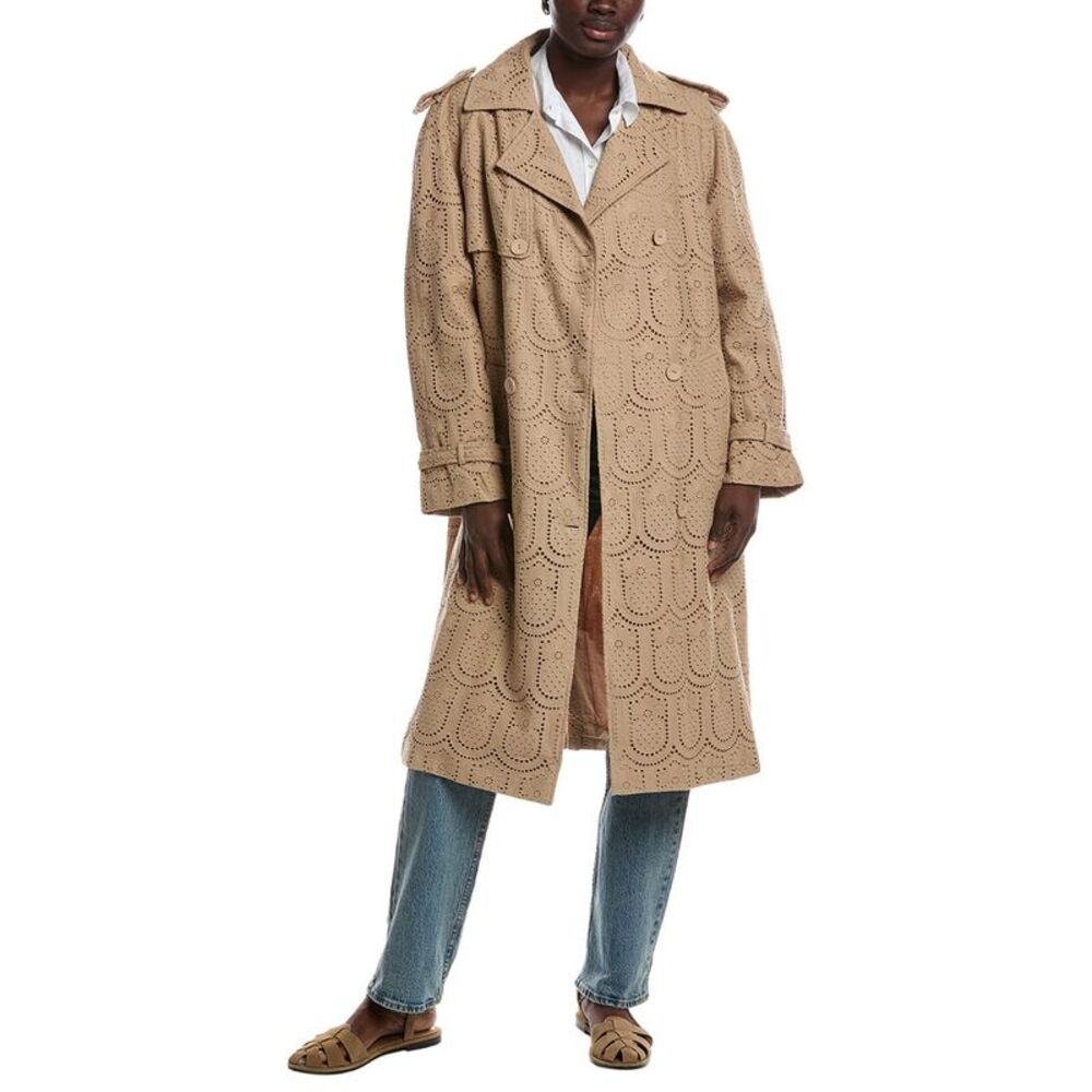 Farm Rio Womens Trench Coat
